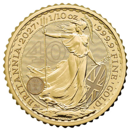 Britannia-Goldmünze 2027, 1/10 Unze
