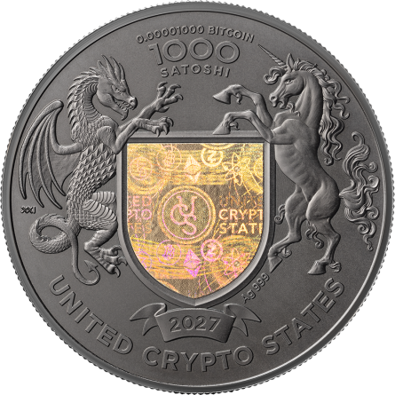 Srebrna Moneta United Crypto States: Double Eagle 2026. 1 uncja - rewers