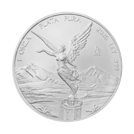 Srebrna Moneta Mexico Libertad 2026, 1 uncja - rewers