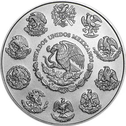 2026 Mexico Libertad Silver Coin, 1 ounce - reverse side