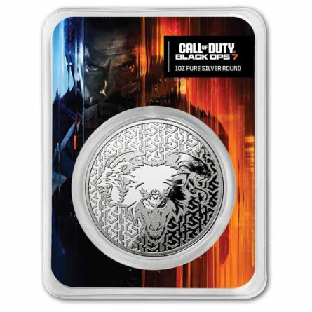 Srebrny Medal Call of Duty Black Ops 7 TEP, 1 uncja - front