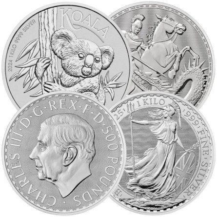 1 kg Silver Bullion Coin (Random)