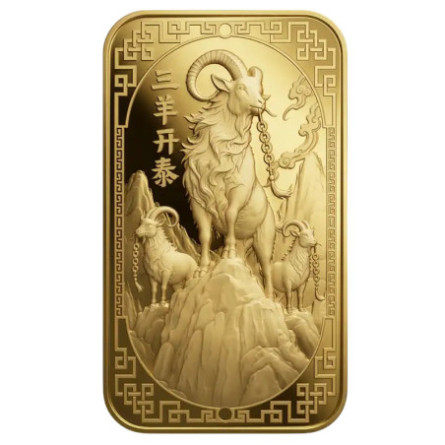 Goldbarren „Year Of The Goat“ von Argor-Heraeus 2027, 1 g