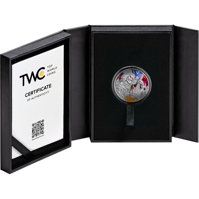 Memento Mori Silver Coin: Rock Star 2026, 1 ounce - Box 1