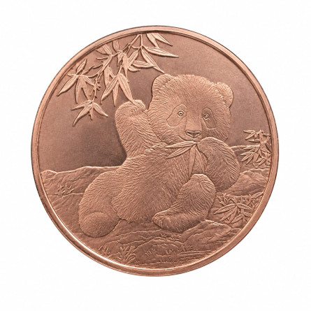 Miedziany Medal Panda, 5 uncji - front