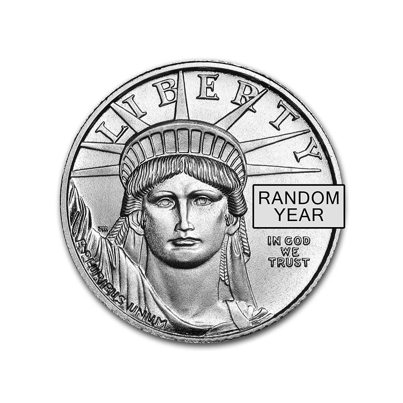 Platynowa Moneta Amerykański Orzeł Losowy Rocznik, 1/10 uncji - back Platynowa Moneta Amerykański Orzeł Losowy Rocznik, 1/10 uncji - back
