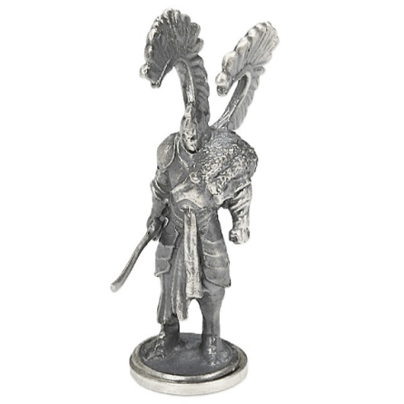 Srebrne Szachy Figurka Husarz 1, 1 uncja - jasny 1 Srebrne Szachy Figurka Husarz 1, 1 uncja - jasny 1