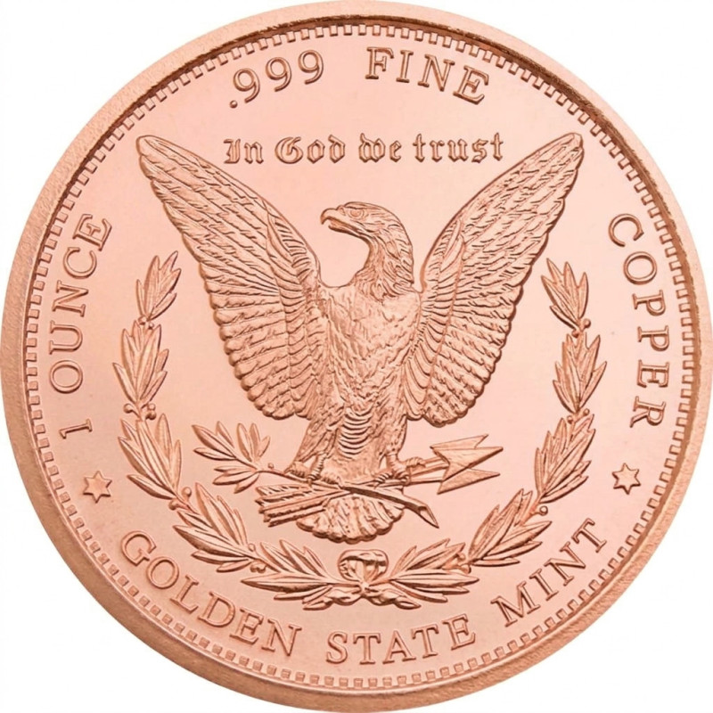 Morgan Dollar Copper Round, 1 oz. Morgan Dollar Copper Round, 1 oz.