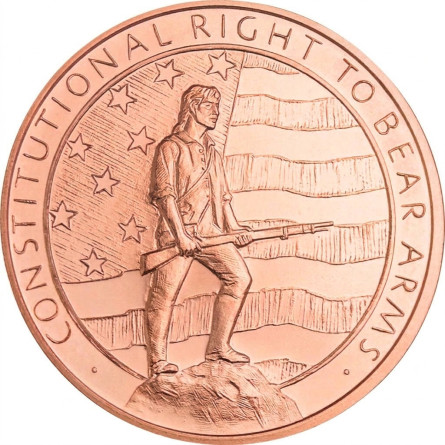 Miedziany Medal Second Amendment, 1 uncja - front