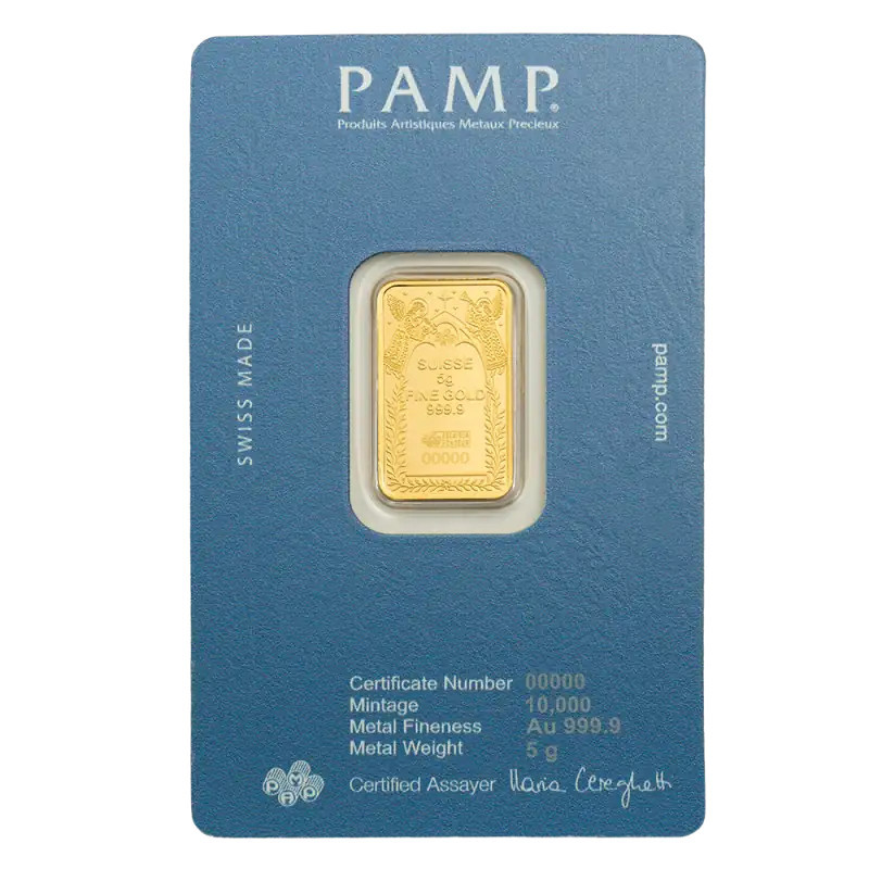 PAMP 5g Nativity Gold Bar
