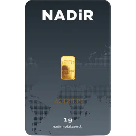 Золотий злиток Nadir, 1 грам