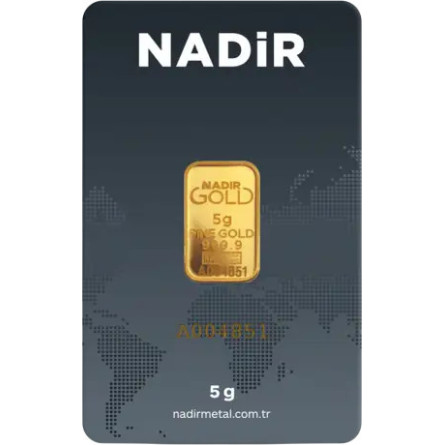 Nadir Gold Bar, 5 grams