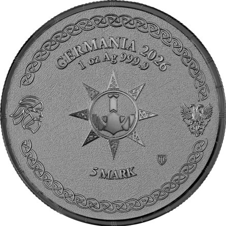 kopia Srebrna Moneta Ragnarök: Heimdall 2025, 1 uncja (Black BU) - awers