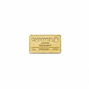 C.Hafner gold investment bar - 1g front