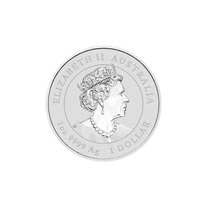 Silver Lunar III Coin: Year of the Tiger 2022, 1 oz (color) - obverse Silver Lunar III Coin: Year of the Tiger 2022, 1 oz (color) - obverse