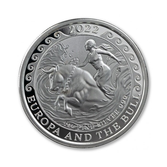 Srebrna Europa And The Bull, Malta 2022, 1 uncja Srebrna Mennica