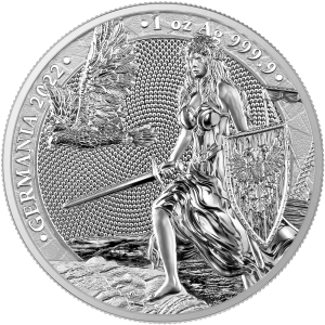 Germania 2022 Silver Coin, 1 ounce reverse
