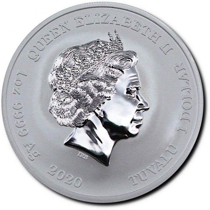 Srebrna Moneta Gods of Olympus: Zeus 2020, 1 uncja awers Srebrna Moneta Gods of Olympus: Zeus 2020, 1 uncja awers