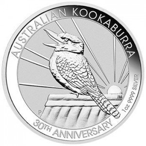 2020 Australischer Kookaburra Silbermünze, 1 Unze - Rückseite