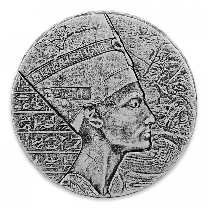 Srebrna Egyptian Relics Nefertiti 2017, 5 uncji Srebrna Mennica