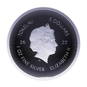 Tokelau Icon Silbermünze: Marilyn Monroe 2022, 1 Unze - Rückseite