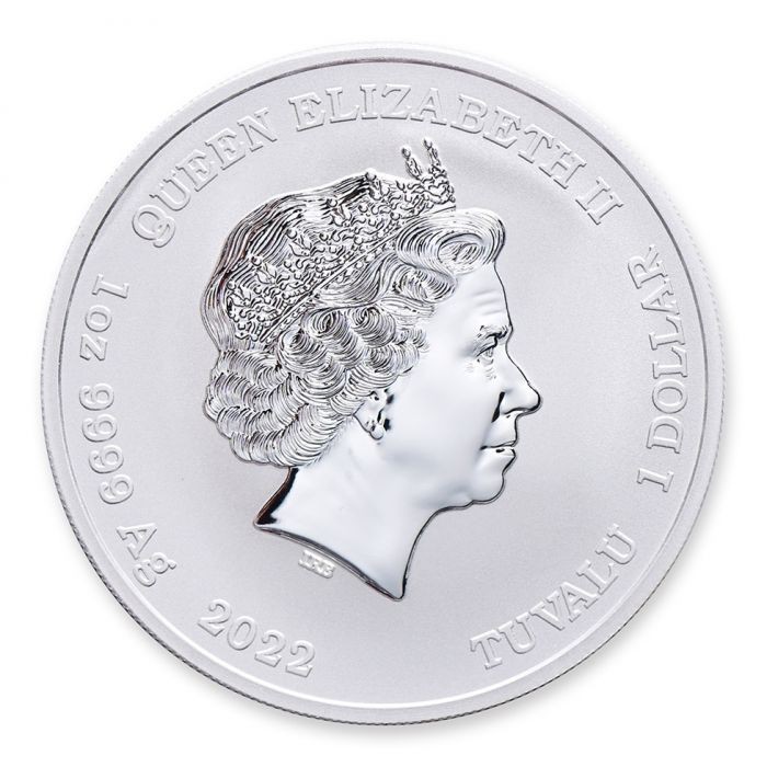 Srebrna Moneta Götter des Olymps: Athena 2022, 1 uncja - awers