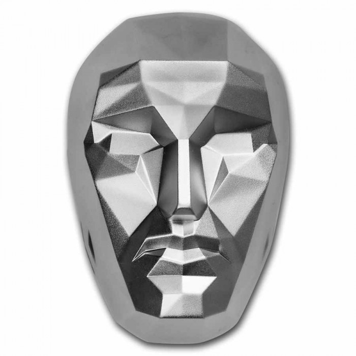Silber Persona Mask numismatische 2 oz. - Rückseite Silber Persona Mask numismatische 2 oz. - Rückseite