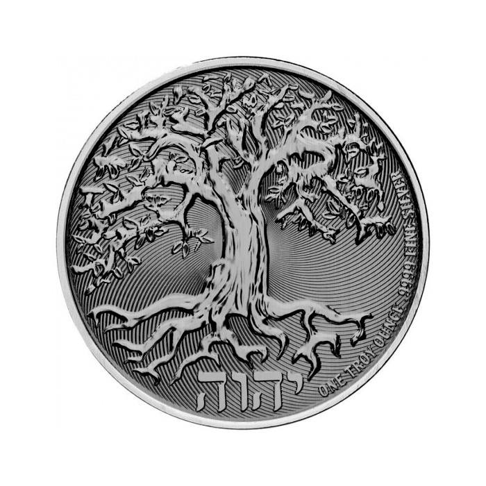 Niue Tree of Life 2022 Antiq Silver Coin, 1 oz - reverse side Niue Tree of Life 2022 Antiq Silver Coin, 1 oz - reverse side