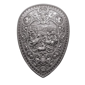 Numismatisches Silberschild von Heinrich II. 2022, 2 oz Rückseite