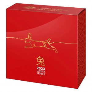 Srebrna Moneta RAM Mondjahr des Hasen 2023, 1 uncja (Probedruck) - Schachtel 2 Srebrna Moneta RAM Mondjahr des Hasen 2023, 1 uncja (Probedruck) - Schachtel 2