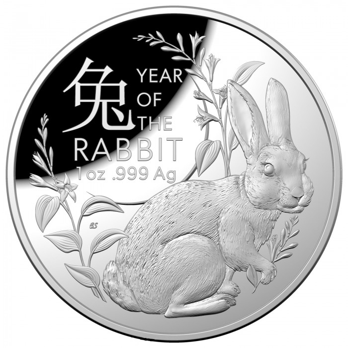 Srebrna Moneta RAM Mondjahr des Hasen 2023, 1 uncja (Proof) - Umschläge Srebrna Moneta RAM Mondjahr des Hasen 2023, 1 uncja (Proof) - Umschläge