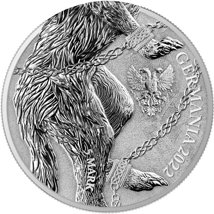 Germania Mint Fenrir Silver Coin, 1 oz obverse Germania Mint Fenrir Silver Coin, 1 oz obverse