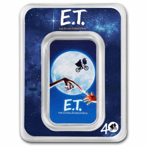E.T Movie Poster Münze, Niue 2022, 1 Unze (Blister) Rückseite
