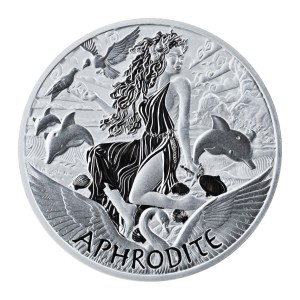 Moneta Götter des Olymps: Aphrodite 2022, 1 uncja - rewers