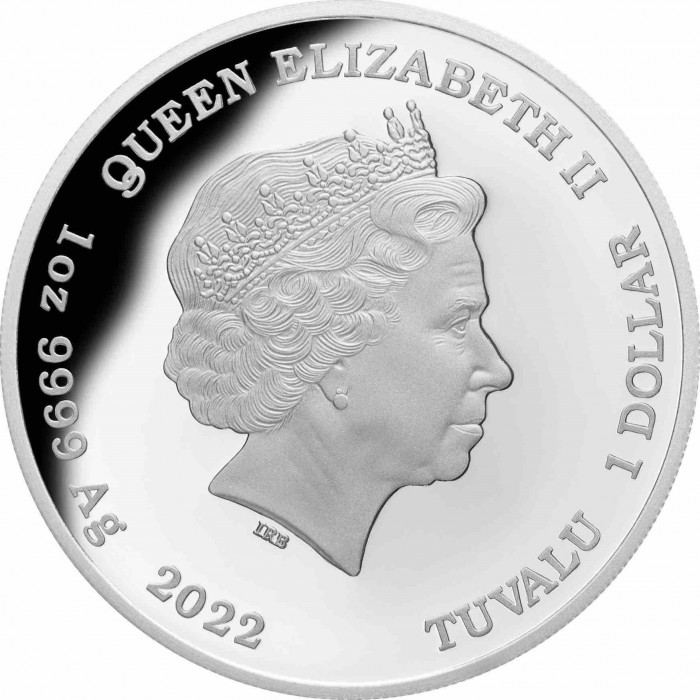 Aurora Australis 2022 Silver Coin, 1 oz (proof) - obverse Aurora Australis 2022 Silver Coin, 1 oz (proof) - obverse