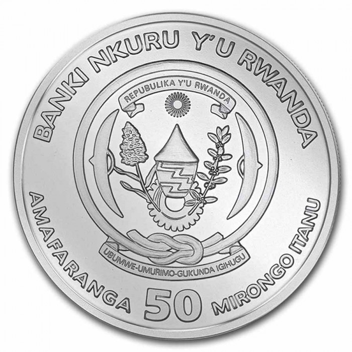 Silbermünze African Ounce: Pelikan 2022, 1 Unze Vorderseite