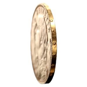 Złota Moneta 20 Franków Szwajcarskich Vreneli, 1897 - 1949, 5.81g - rant