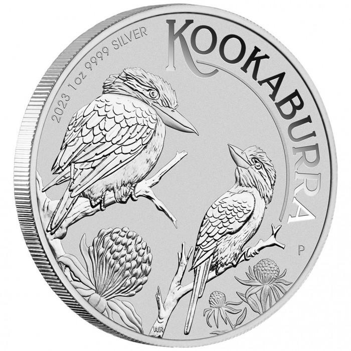 Australischer Kookaburra 2023 Silbermünze, 1 Unze Rand Australischer Kookaburra 2023 Silbermünze, 1 Unze Rand