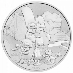 Srebrna Moneta Die Simpsons Familie 2021, 1 uncja - rewers Srebrna Moneta Die Simpsons Familie 2021, 1 uncja - rewers