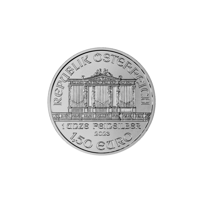2023 Vienna Philharmonic Silver Coin, 1 oz - obverse 2023 Vienna Philharmonic Silver Coin, 1 oz - obverse