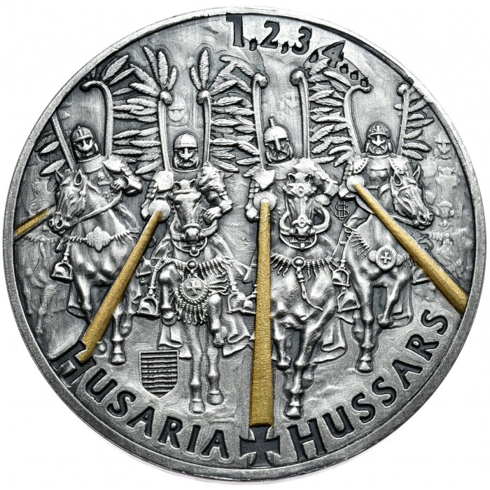Silberhusaren BU Antike Goldmedaille, 1 Unze - Rückseite