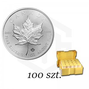 Pakiet 100x Srebrna Moneta Kanadyjski Liść Klonu 2020 1 oz