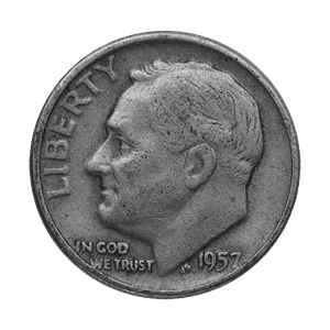 Srebrna Moneta US Dime 10 Centów, 2,5 grama - MIX - rewers Roosevelt Srebrna Moneta US Dime 10 Centów, 2,5 grama - MIX - rewers Roosevelt