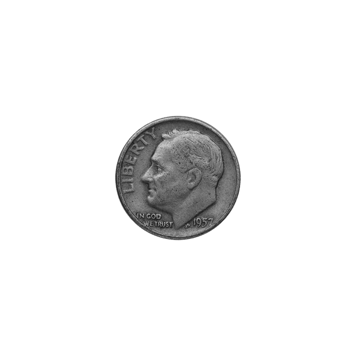 Srebrna Moneta US Dime 10 Centów, 2,5 grama - MIX - rewers Roosevelt Srebrna Moneta US Dime 10 Centów, 2,5 grama - MIX - rewers Roosevelt