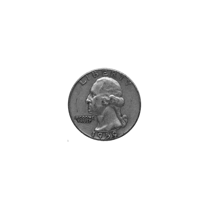 Silver Quarters Coin 25 Cents, 6.25 grams (quarters - mix of vintages)