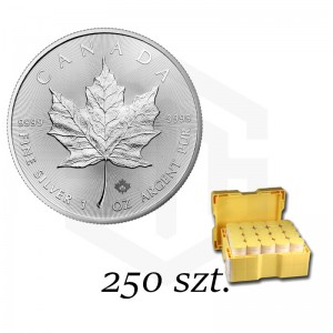 Pakiet 250x Srebrna Moneta Kanadyjski Liść Klonu 2020 1 oz