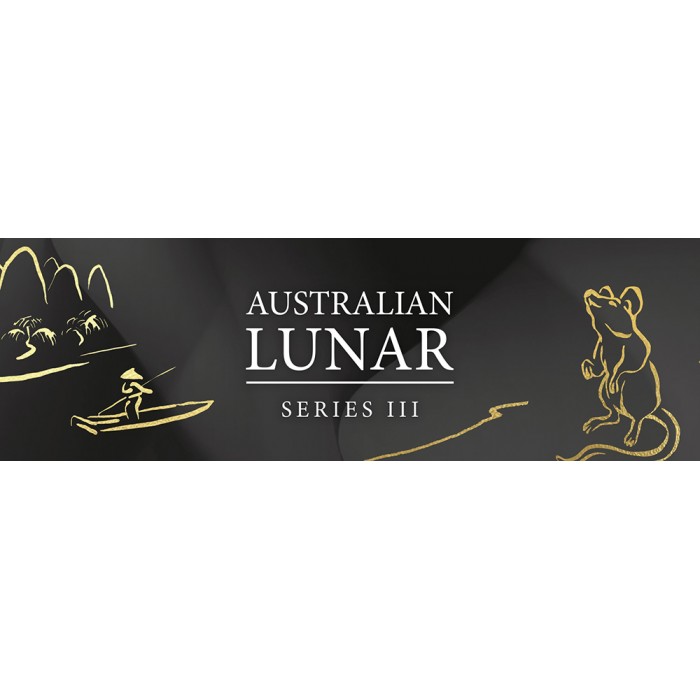 Silberne Lunar III-Münze: Jahr der Maus 2020, 1 oz.