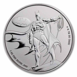 Срібна монета DC Comics Бетмен, Самоа 2023, 1 унція - реверс