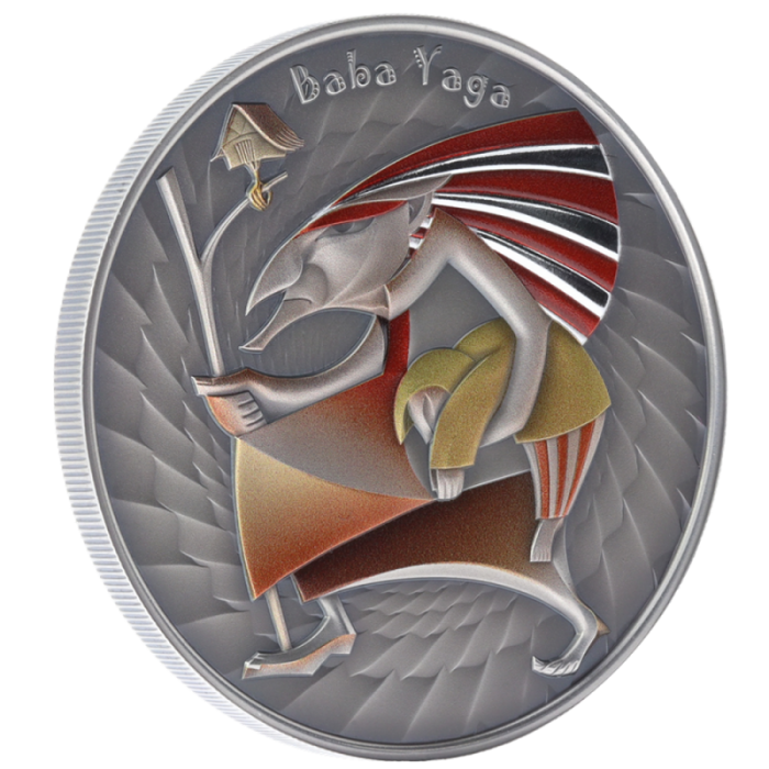 Srebrna World of Cryptids Baba Yaga 2023, 1 uncja