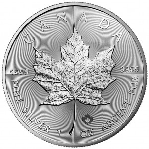 2022 Kanadische Maple Leaf Silbermünze, 1 oz - Rückseite